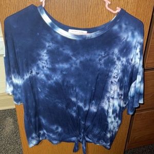 Short Sleeve Tie-Dye Top